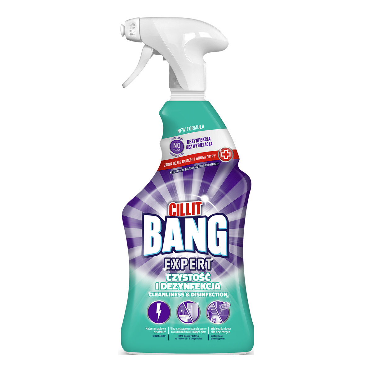 Cillit Bang Expert Czystość i Dezynfekcja Spray do Czyszczenia 750ml