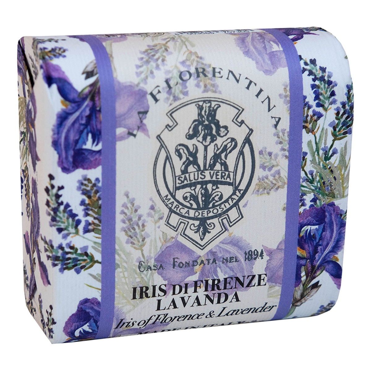 La Florentina Bar Soap Mydło do ciała iris of florence & lavender 106g