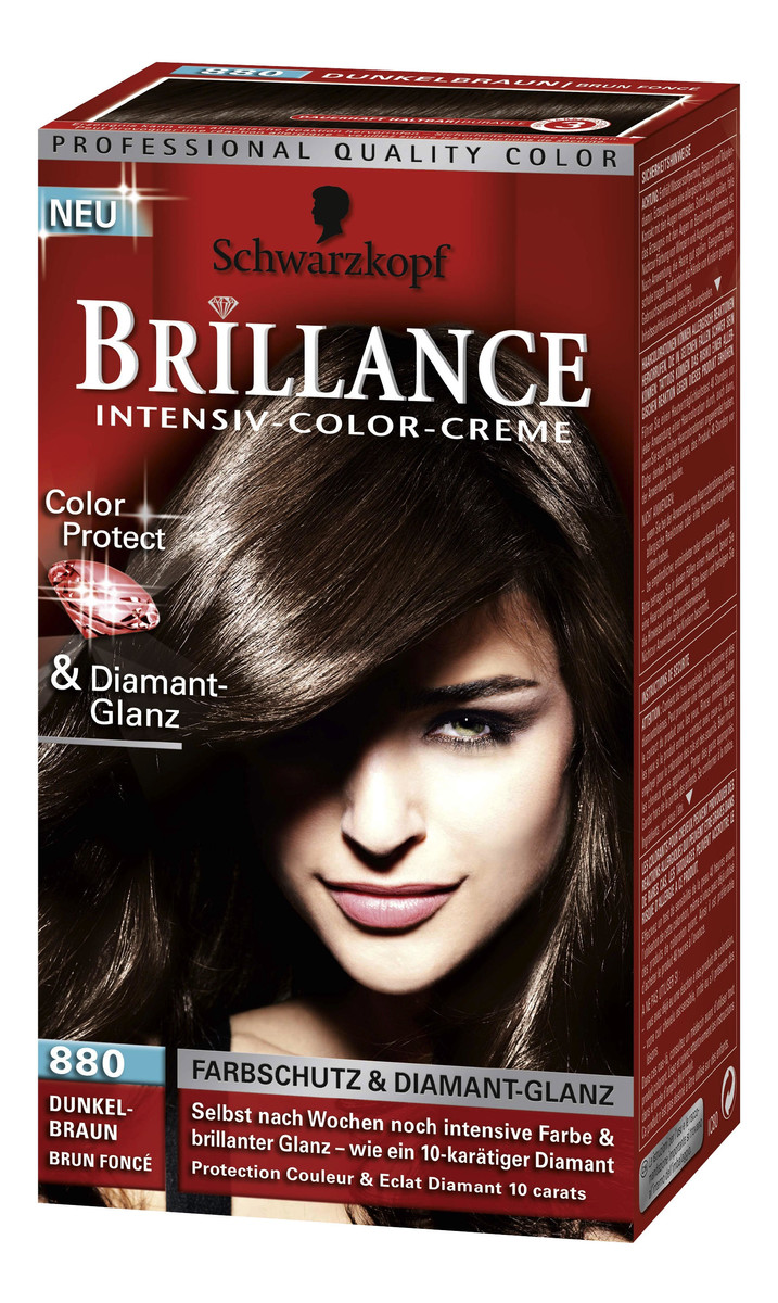 Farba Do Włosów Brillance Ciemny Brąz 880