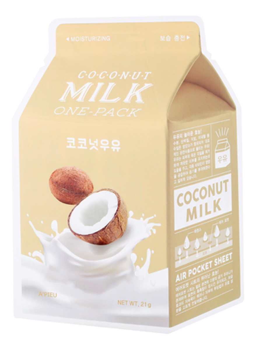 Coconut Milk One-Pack Moisturizing Kokosowa Nawilżająca Maseczka W Płachcie