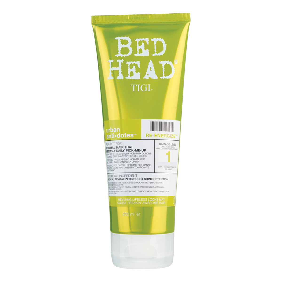 Tigi Bed Head Urban Antidotes Re-Energize Damage Level Shampoo Szampon dodający włosom energii 250ml