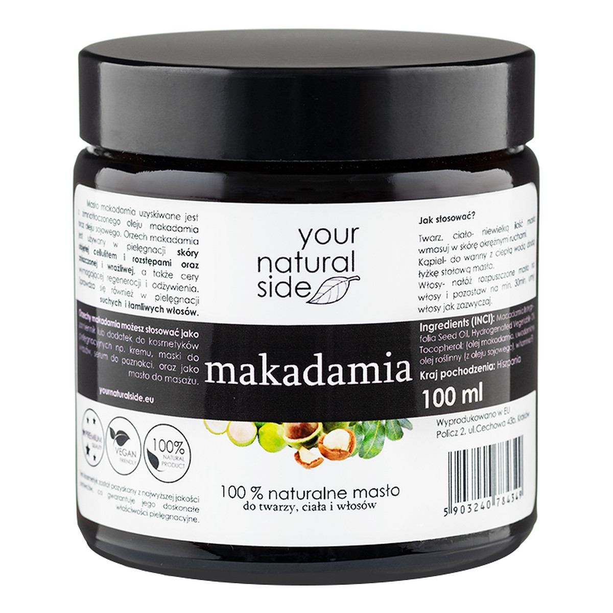 Your Natural Side Makadamia masło 100ml