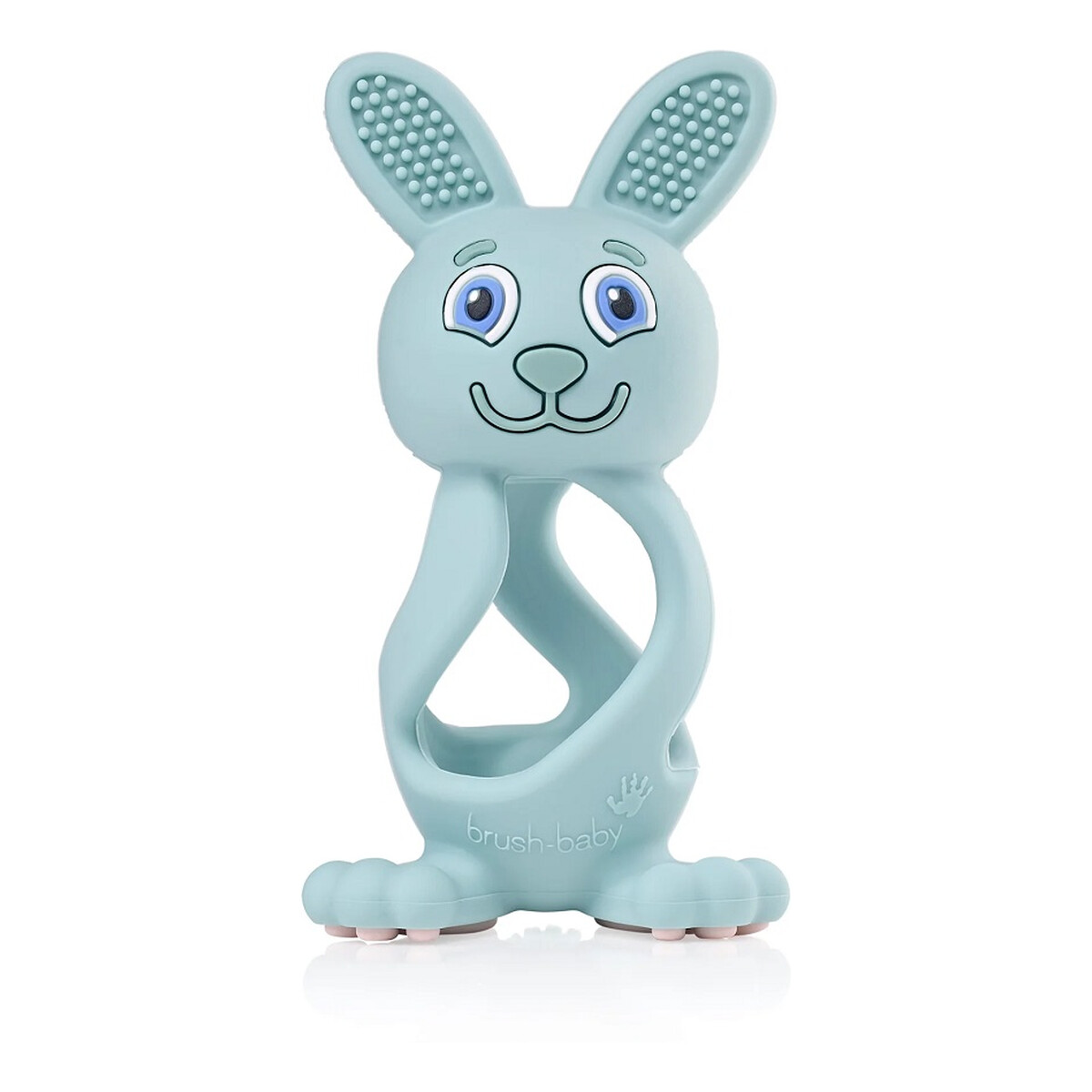 Brush-Baby Bobbie bunny teether zabawka-gryzak dla niemowląt eucalyptus green