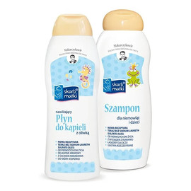Zestaw nawilżający płyn do kąpieli 250ml + szampon dla niemowląt i dzieci 250ml