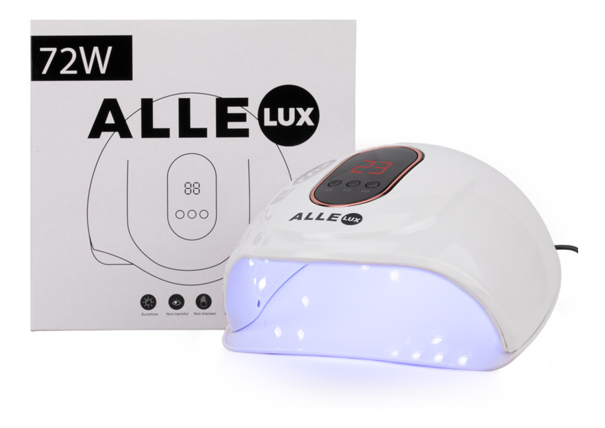 Lampa do paznokci UV/LED AlleLux T15 72W Biała