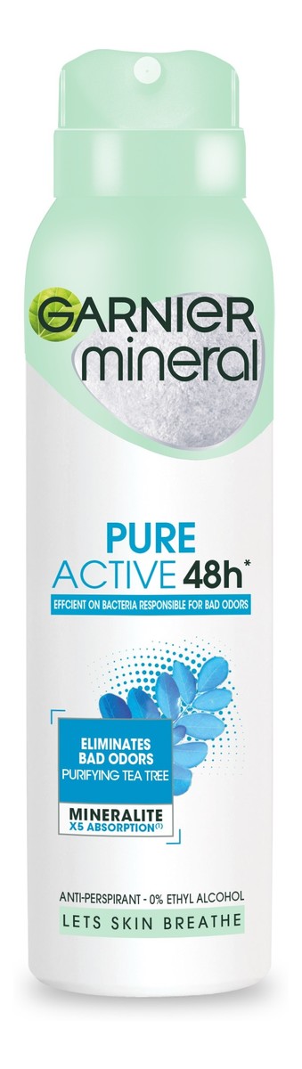 Dezodorant spray Pure Active 48h - Efficient On Bacteria