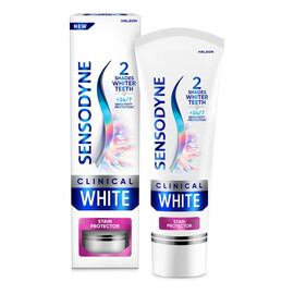 Clinical white stain protector wybielająca pasta do zębów