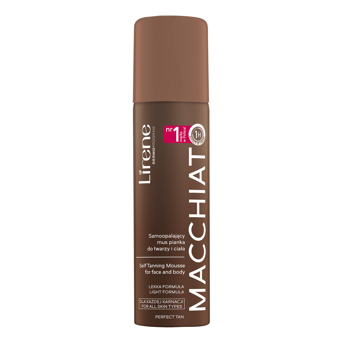 Lirene Perfect Tan Samoopalający mus pianka do twarzy i ciała MACCHIATO 150ml