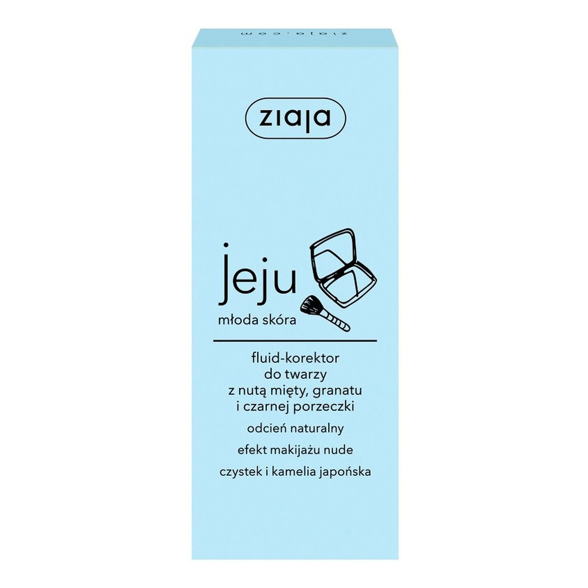 Ziaja Jeju Fluid-Korektor Do Twarzy Z Nutą Mięty, Granatu I Czarnej Porzeczki Odcień Naturalny 30ml