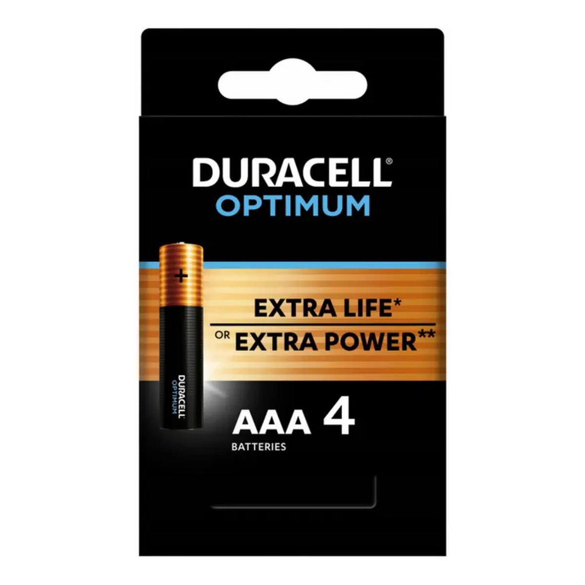 Duracell Duracell Baterie Alkaliczne Optimum Extra Power AAA LR3 (4)