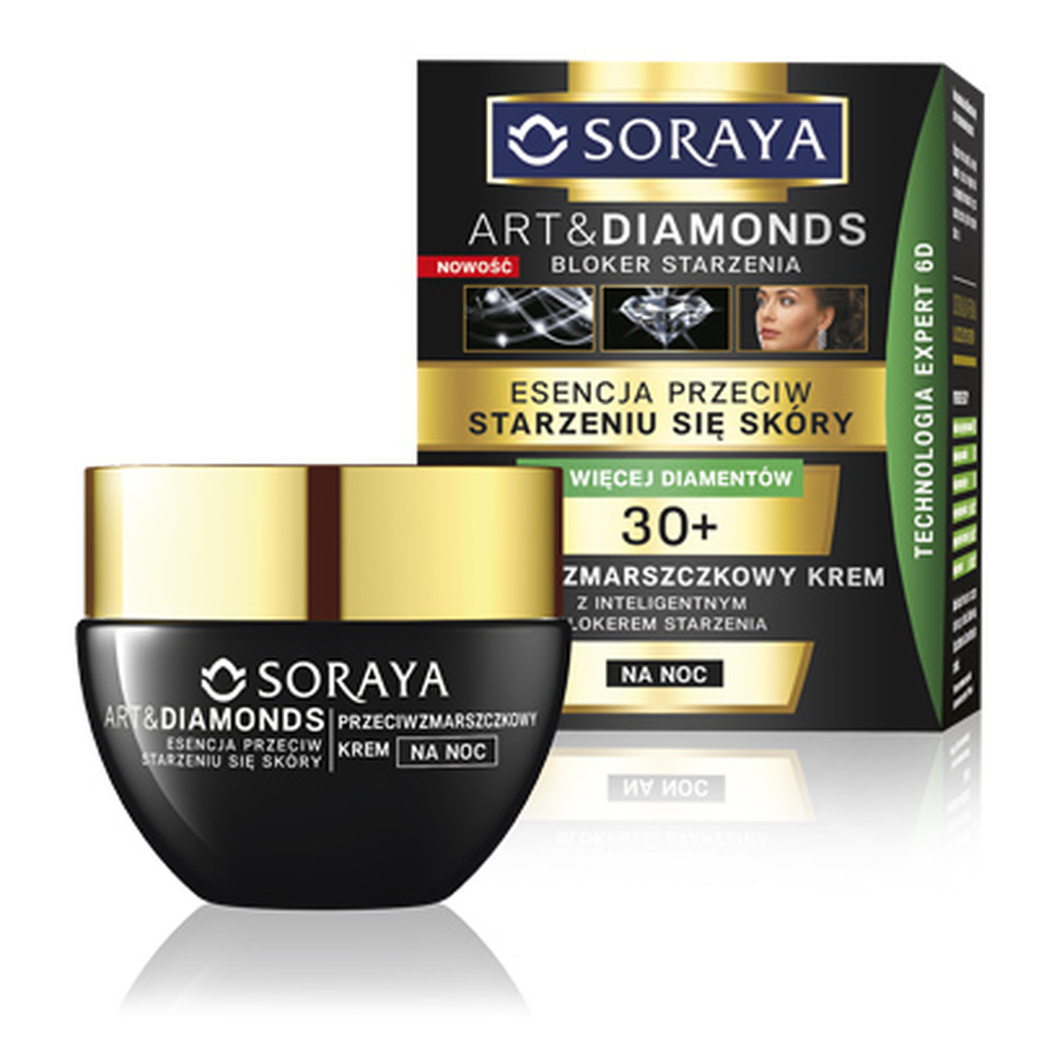 Soraya Art & Diamonds Krem Przeciwzmarszczkowy Na Noc 50ml