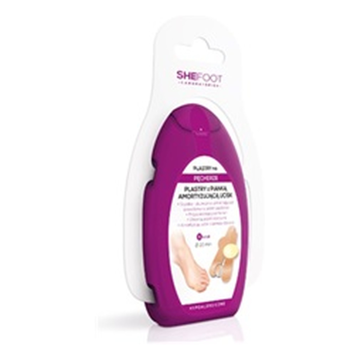 SheFoot Plastry z Pianką Amortyzującą Ucisk Na Pęcherze 6szt.