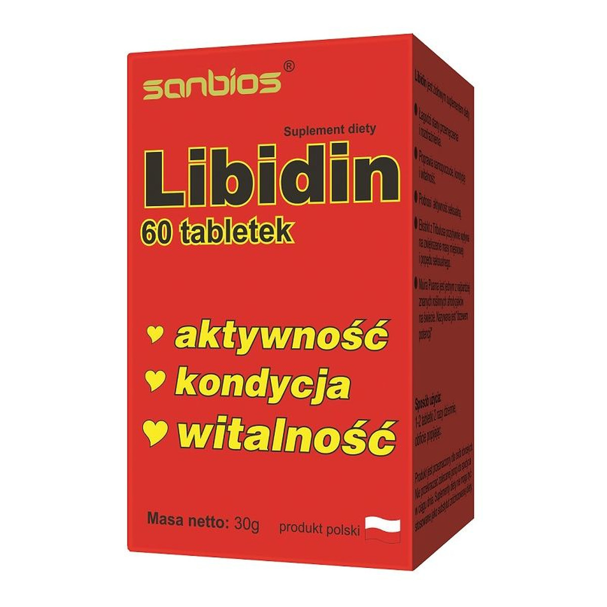 Sanbios Libidin suplement diety 60 tabletek