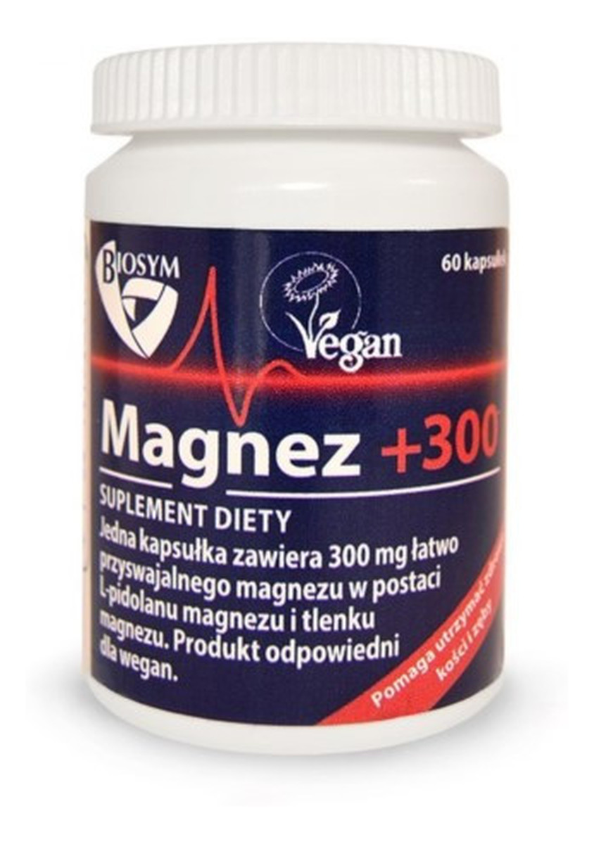 Magnez +300 suplement diety 60 kapsułek