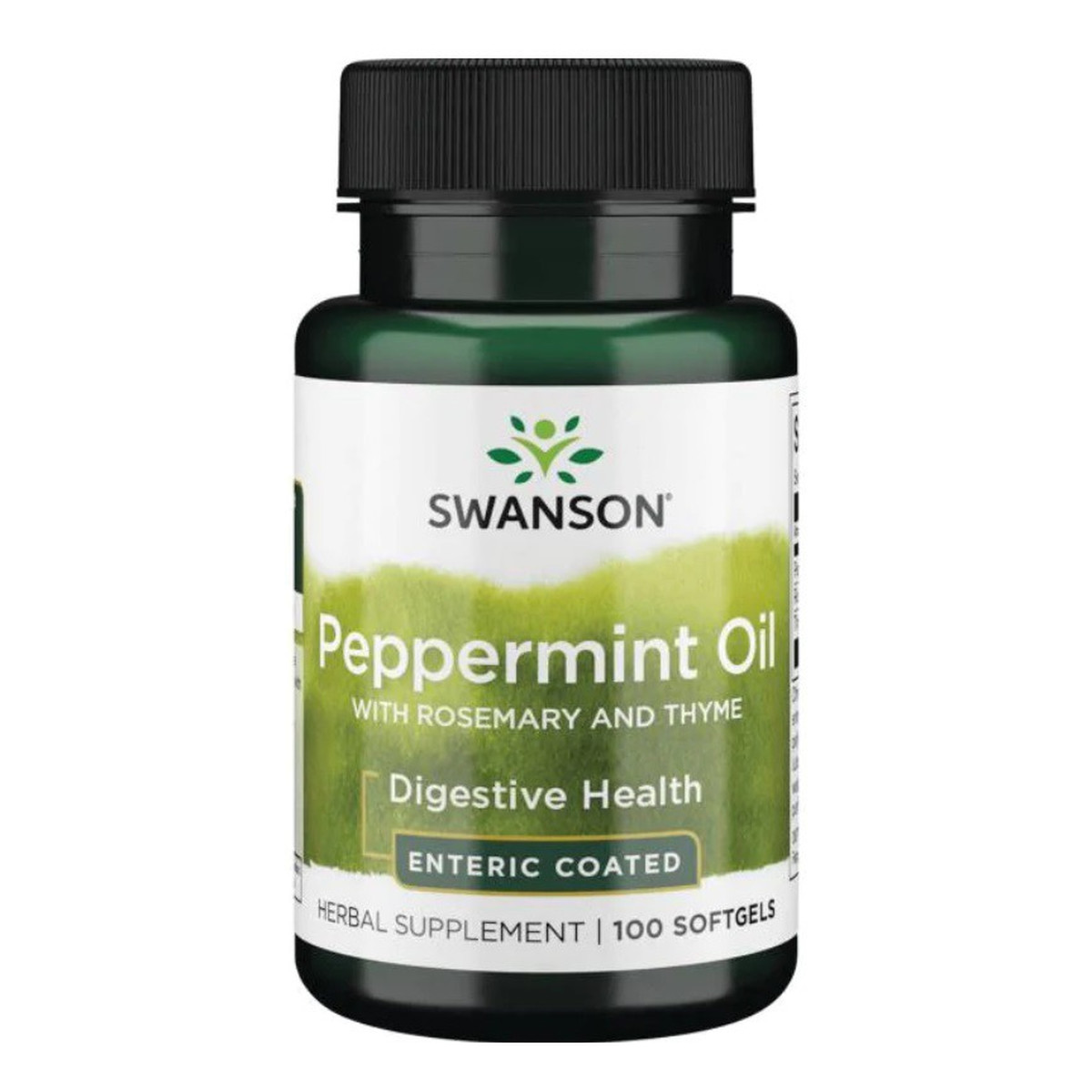 Swanson Peppermint Oil Combination suplement diety wspierający układ pokarmowy 100 kapsułek Żelowych