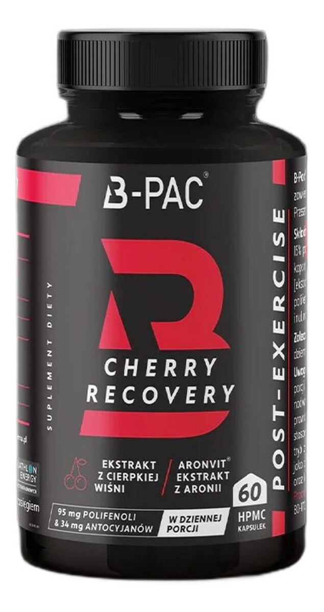 B-pac cherry recovery suplement diety 60 kapsułek