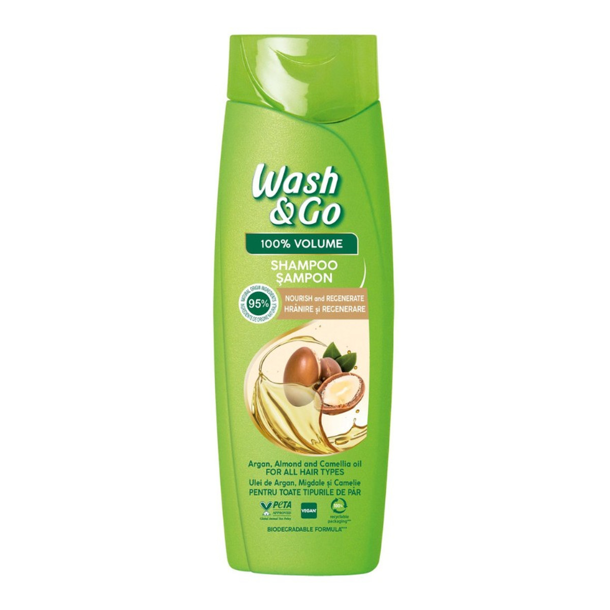 Wash&Go Oils Szampon odżywczy i regenerujący 360ml