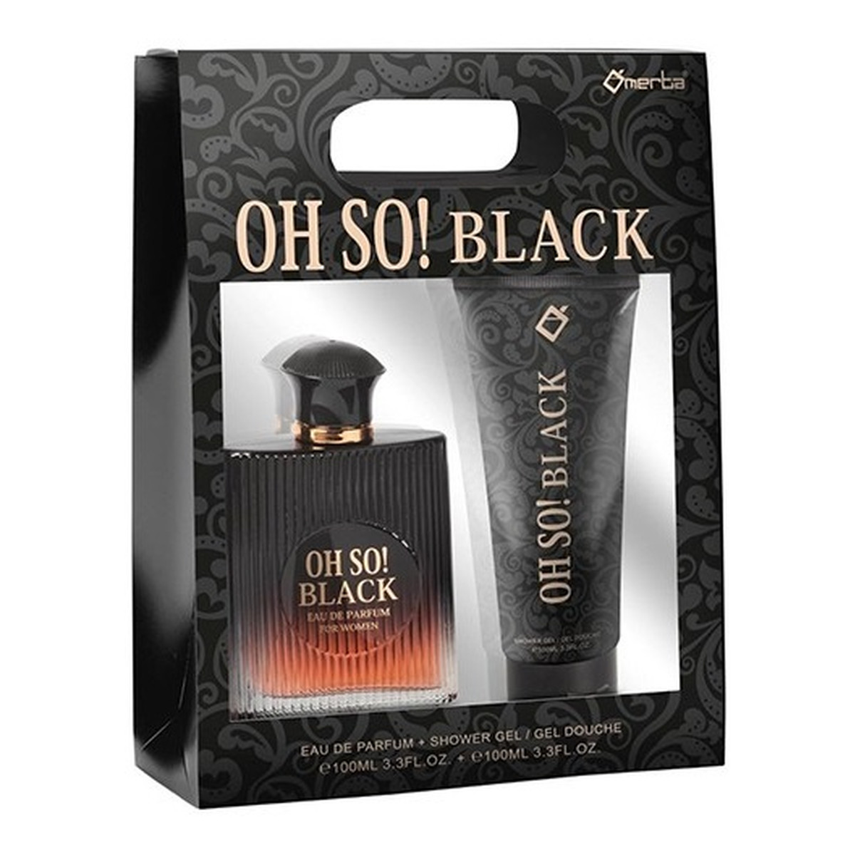 Omerta Oh So! Black For Women Zestaw woda perfumowana spray 100ml + żel pod prysznic 100ml