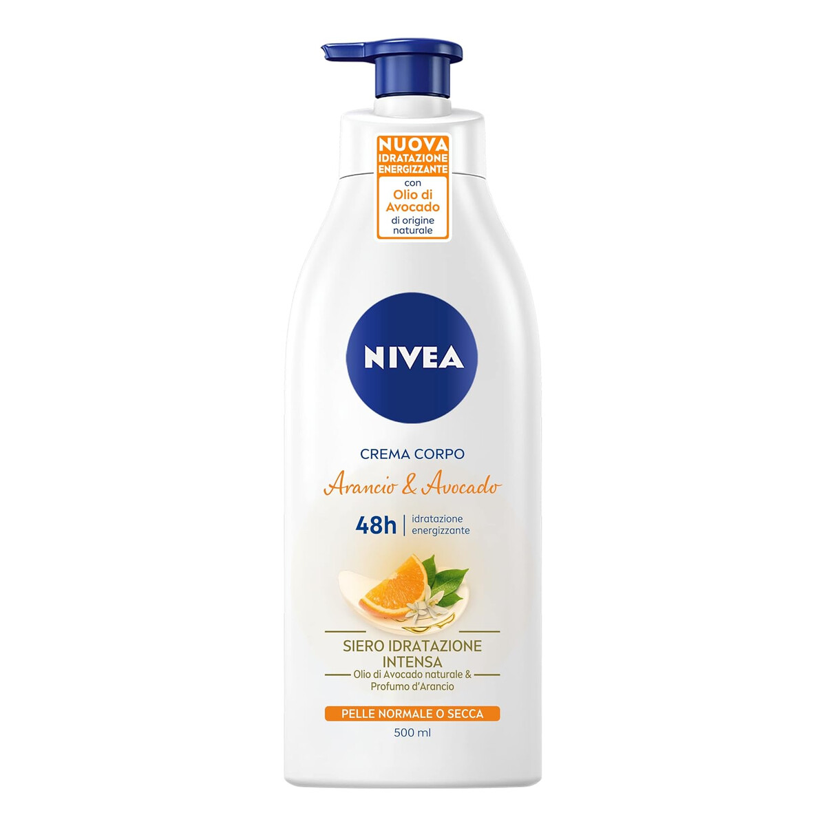 Nivea Orange Flower & Avocado nawilżające mleczko do ciała 500ml