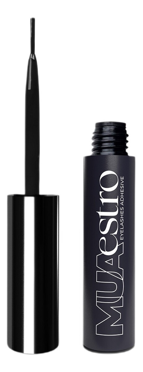Muaestro klej do kępek rzęs z pędzelkiem czarny