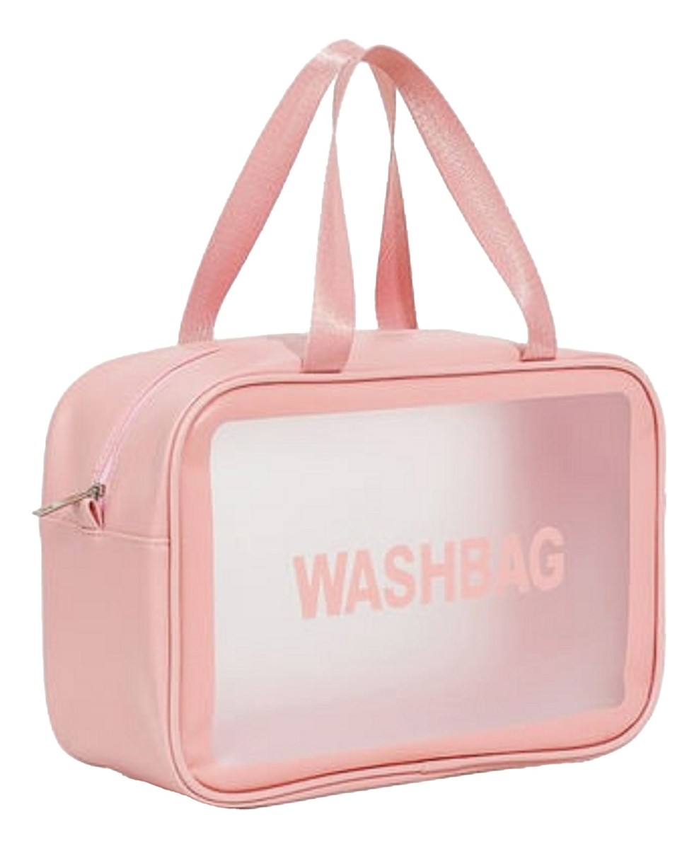 Kosmetyczka przezroczysta jednokomorowa washbag (99328) 1 szt.-mix kolorów