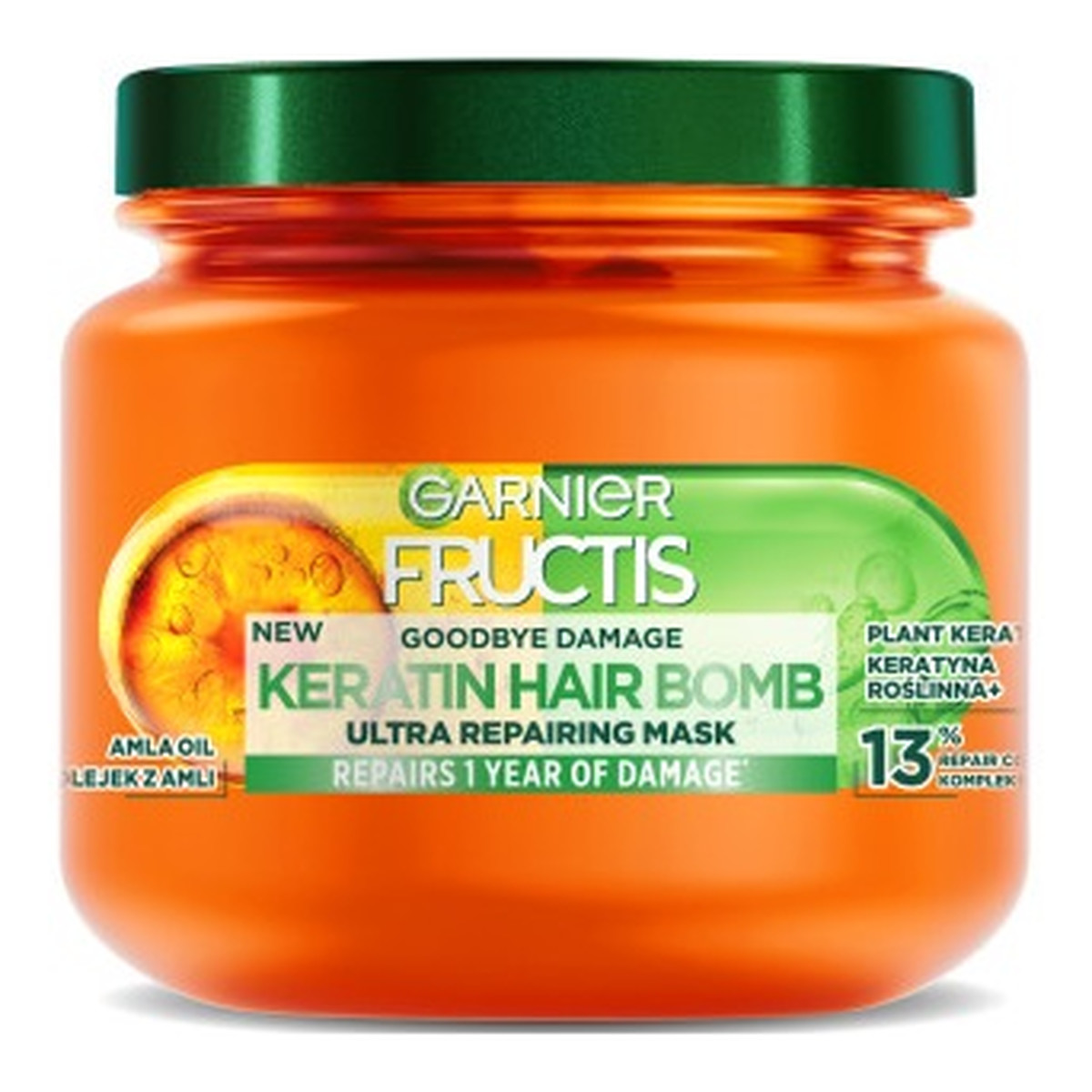 Garnier Fructis goodbye damage keratin hair bomb odbudowująca maska do włosów 320ml