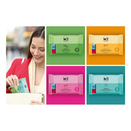 Zestaw chusteczek odświeżających (4 rodz. x 14 sztuk)