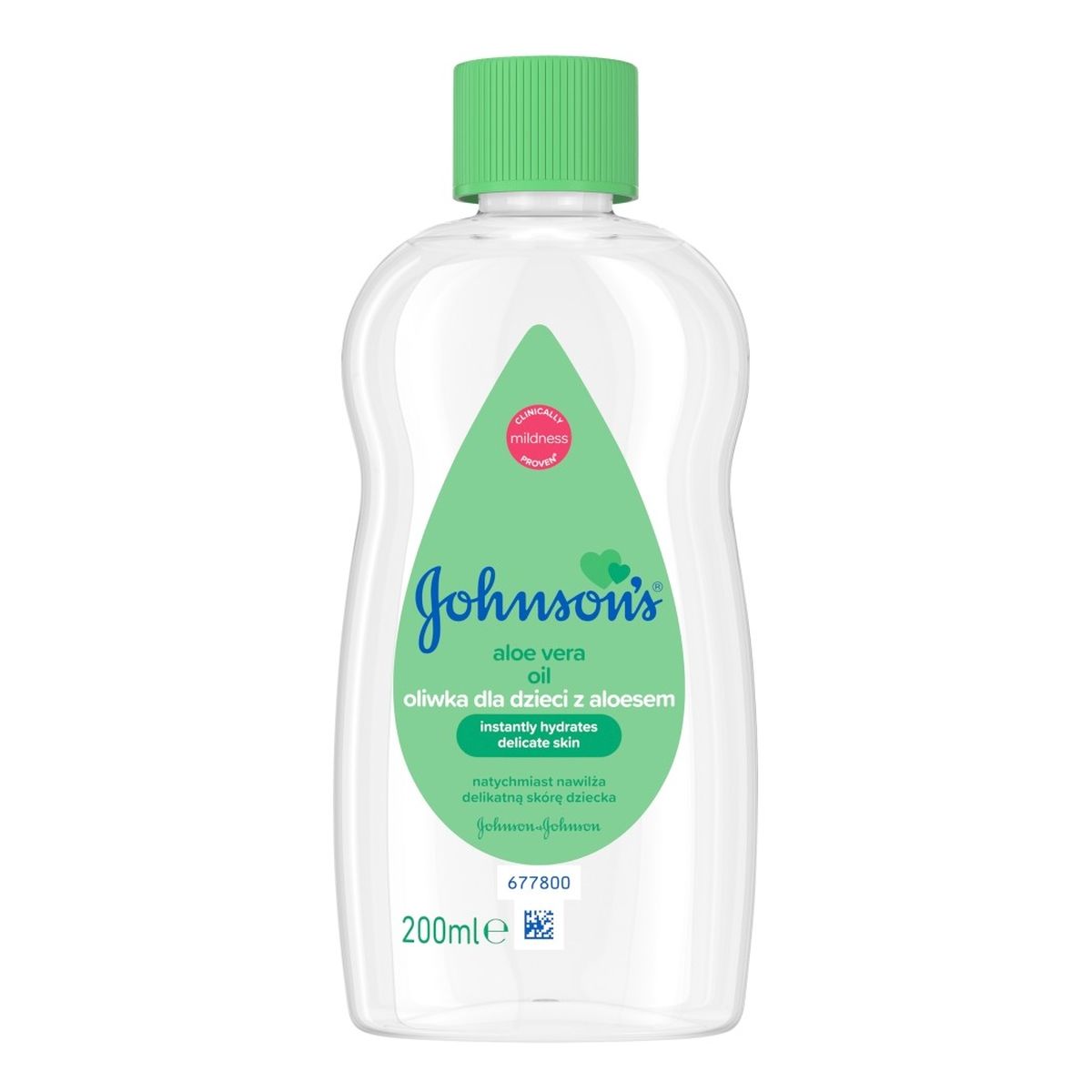 Johnson & Johnson Aloe Vera Oil Oliwka dla dzieci z aloesem 200ml