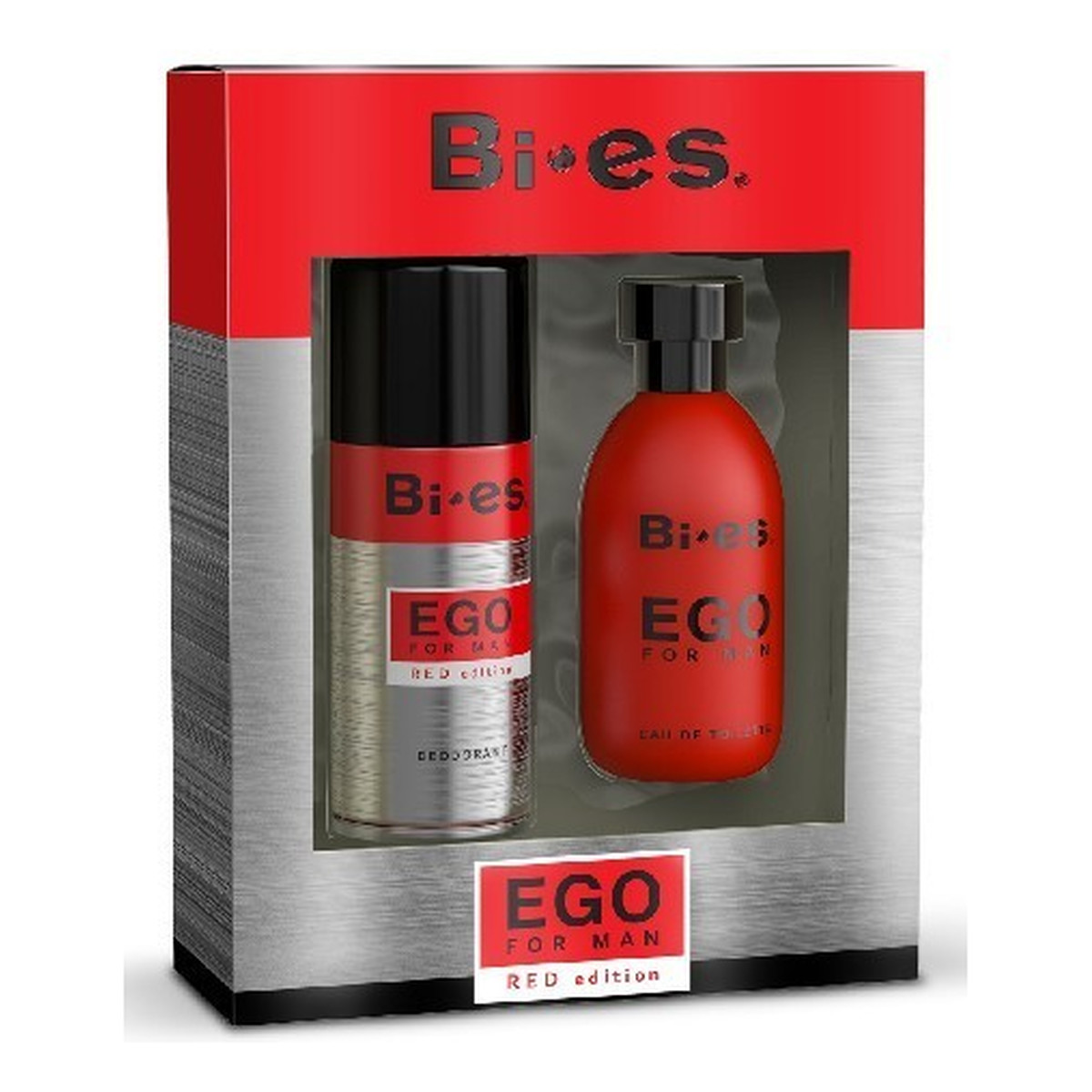 Bi-es EGO Red Edition For Man Zestaw: Woda Toaletowa+Dezodorant Spray 250ml