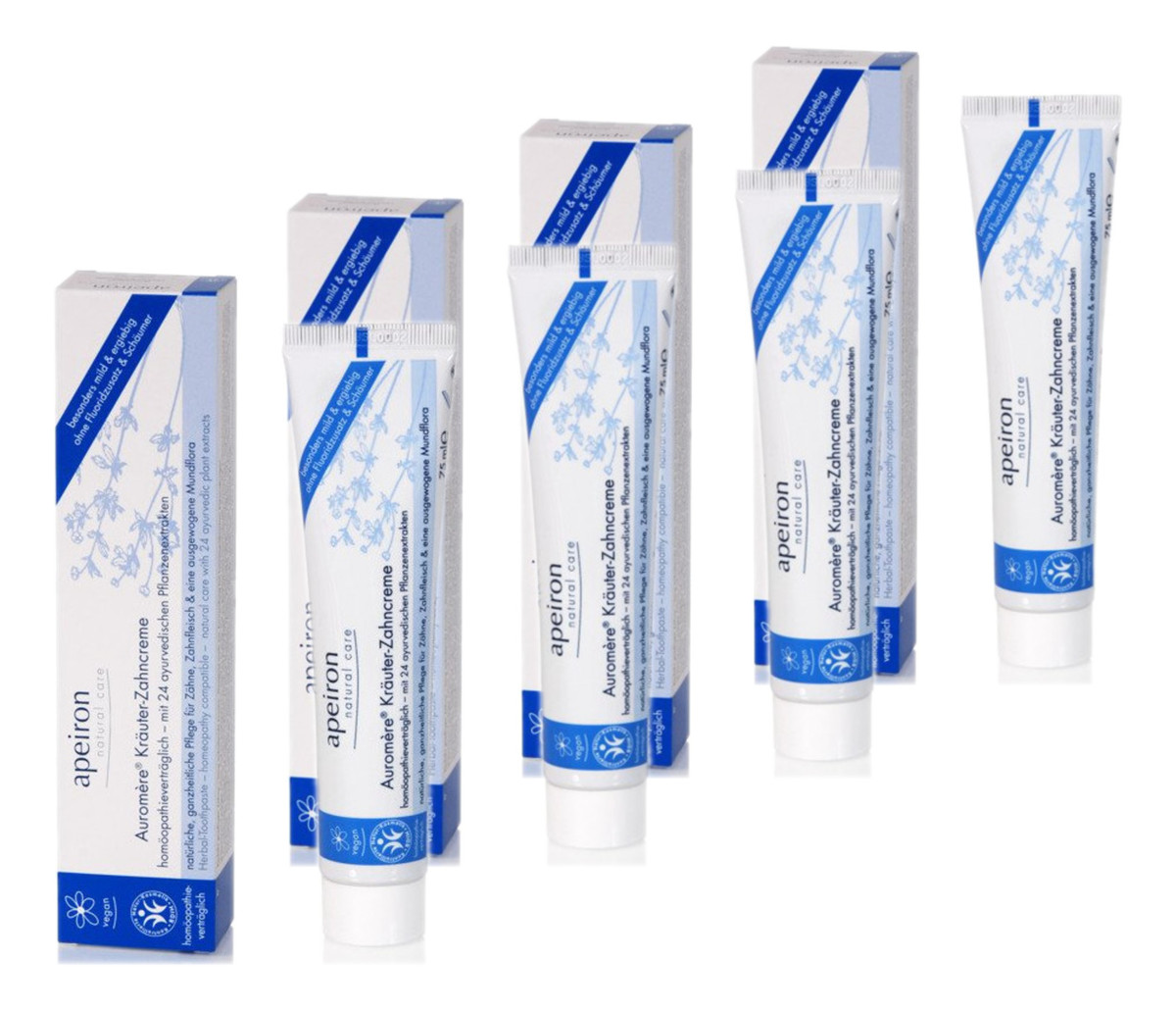 Pasta do zębów bez fluoru z 24 ziół Ajurwedyjskich 4x75ml