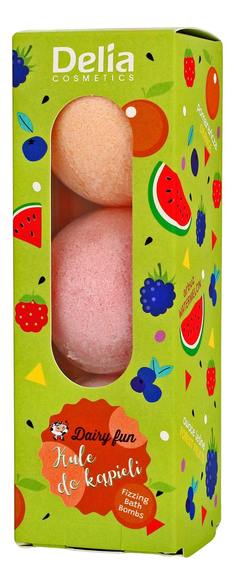 Musujące Kule do kąpieli (pomarańcza,owoce leśne,arbuz) 1op.-3szt