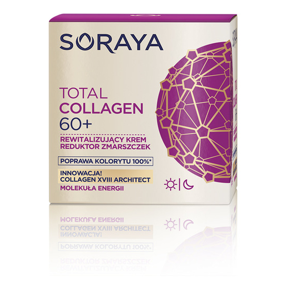 Soraya Total Collagen 60+ KREM DO TWARZY REWITALIZUJĄCY na dzień i noc 50ml