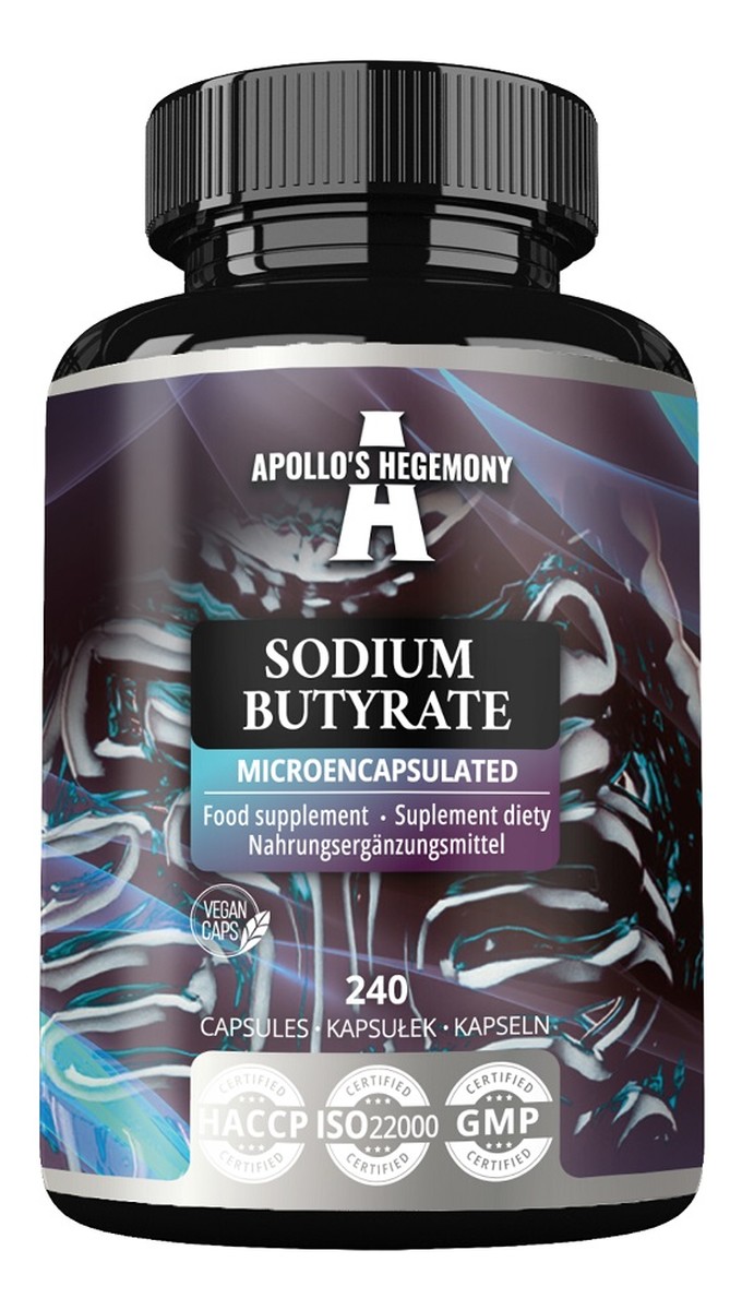 Sodium Butyrate suplement diety 240 Kapsułek