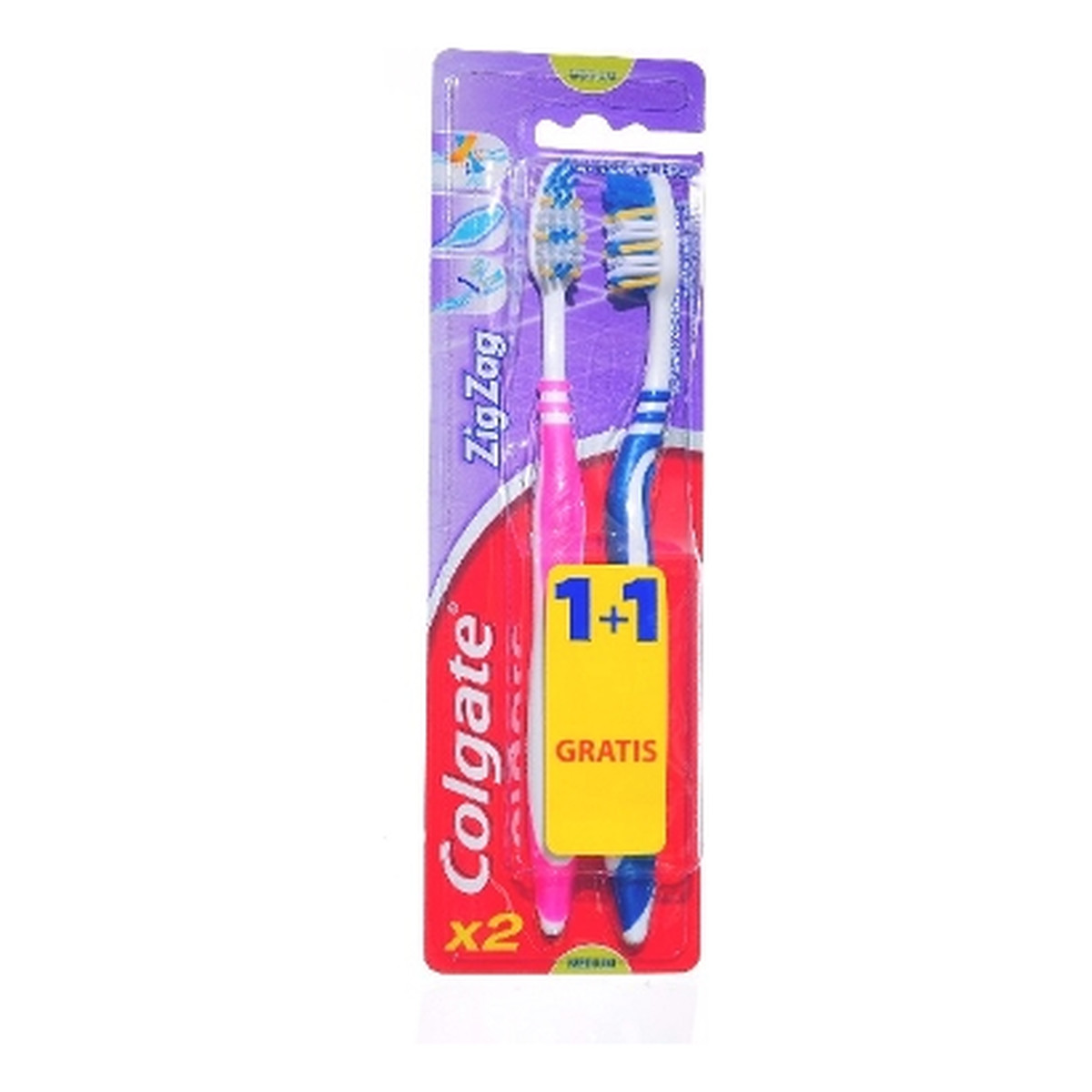 Colgate Medium Zig Zag Plus Szczoteczka Do Zębów 2szt.