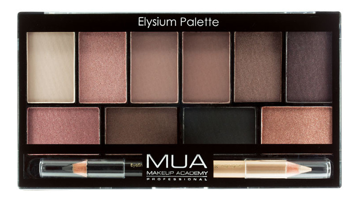Elysium Palette Paleta 10 cieni do powiek z kredką do oczu