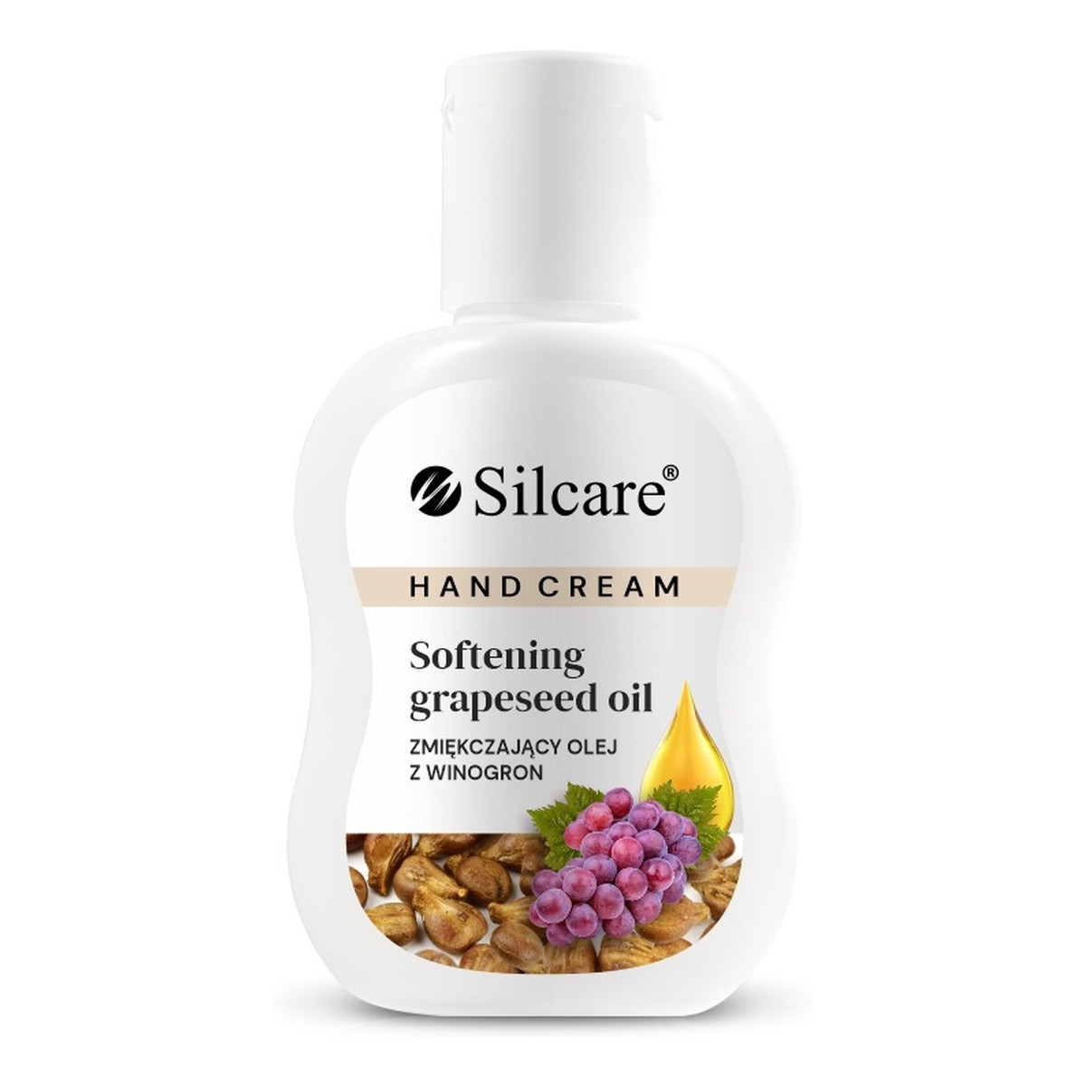 Silcare Softening Grapeseed Oil Hand Cream zmiękczający Krem do rąk z olejem z pestek winogron 100ml