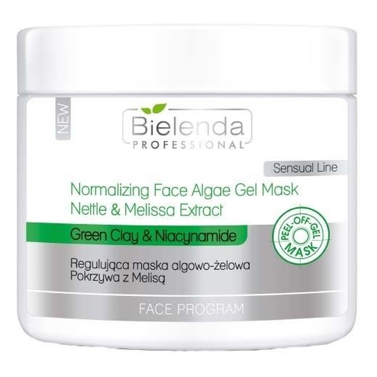 Bielenda Professional Face Program normalizująca maska algowo-żelowa Pokrzywa z Melisą 200g