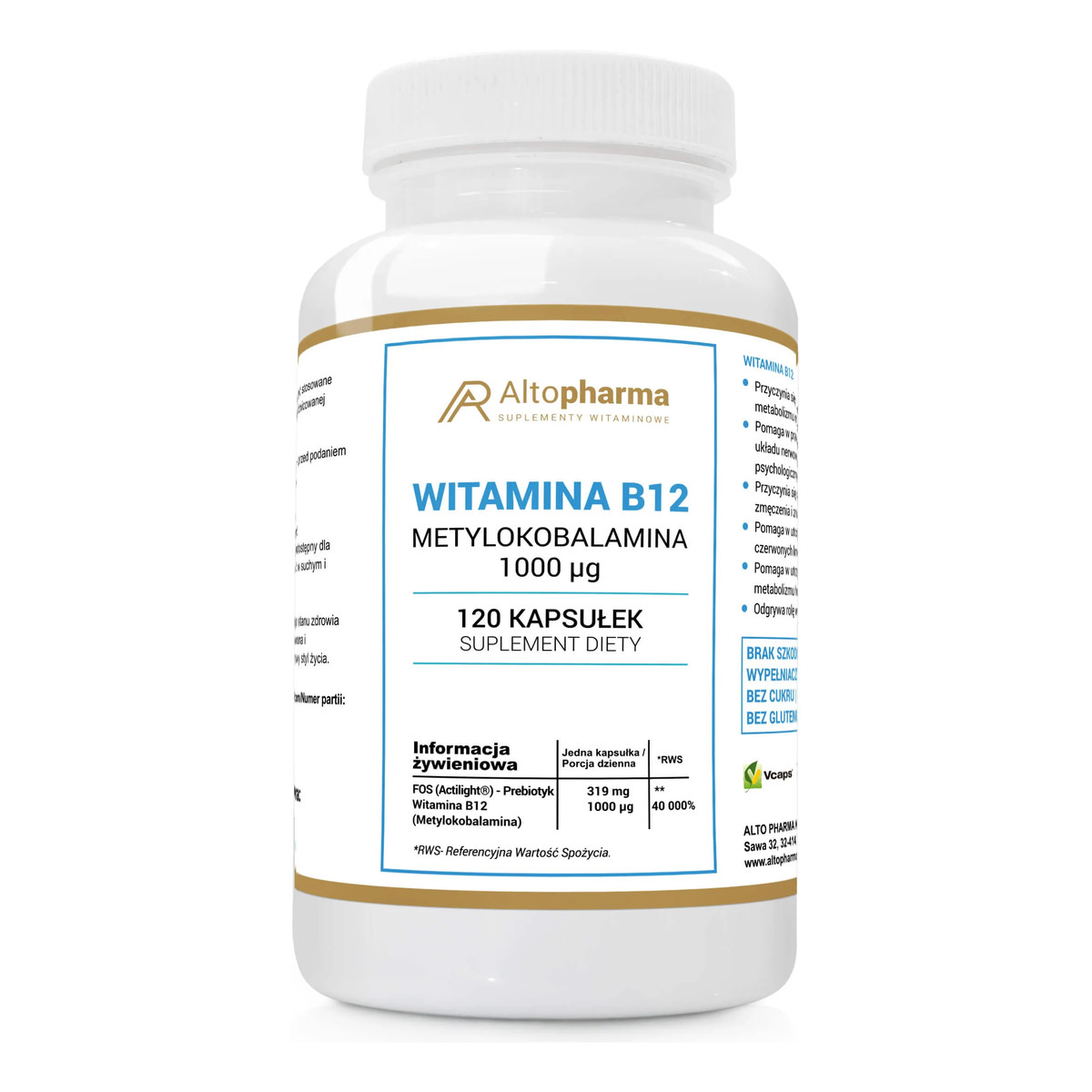 Altopharma Witamina B12 Metylokobalamina suplement diety