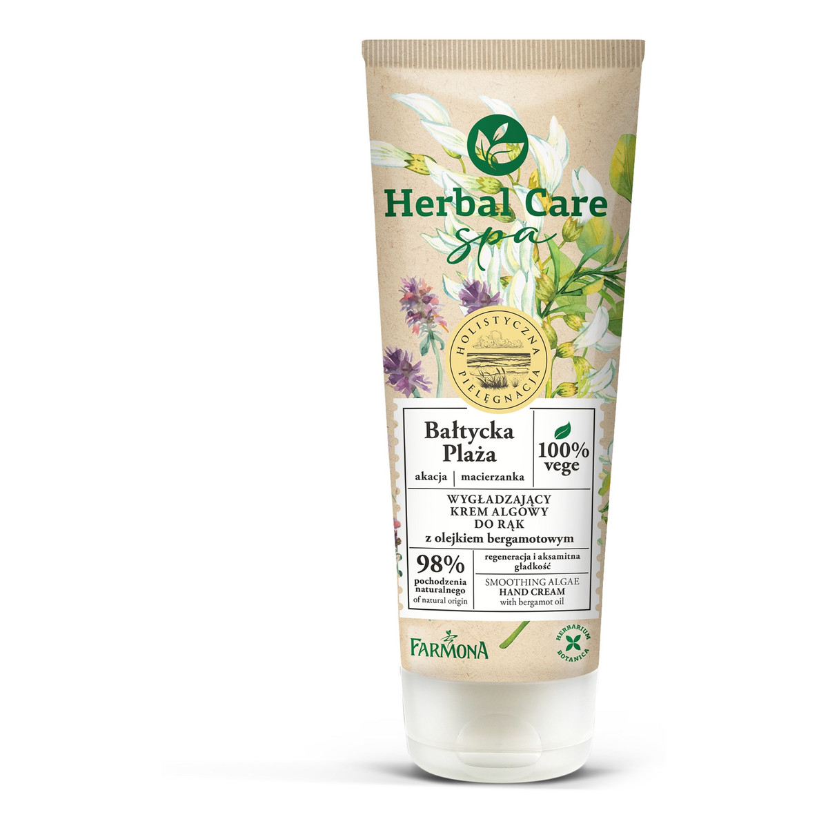 Farmona Herbal Care SPA Bałtycka Plaża Wygładzający krem algowy do dłoni z olejkiem bergamotowym 100ml