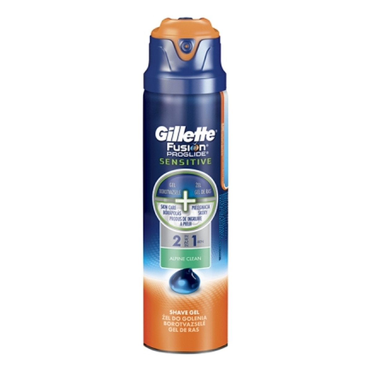 Gillette Fusion Proglide Sensitive Żel Do Golenia Alpine Clean 170ml