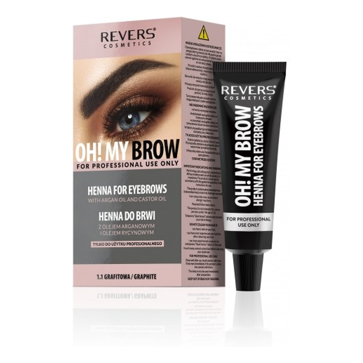 Revers Oh! my brow henna Kremowa do brwi-grafitowa