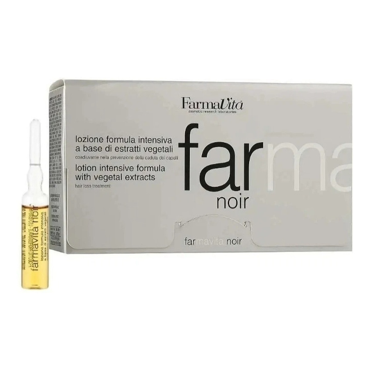 Farmavita Far Noir Lotion kuracja do włosów wypadających i z łupieżem 12x8ml 8ml
