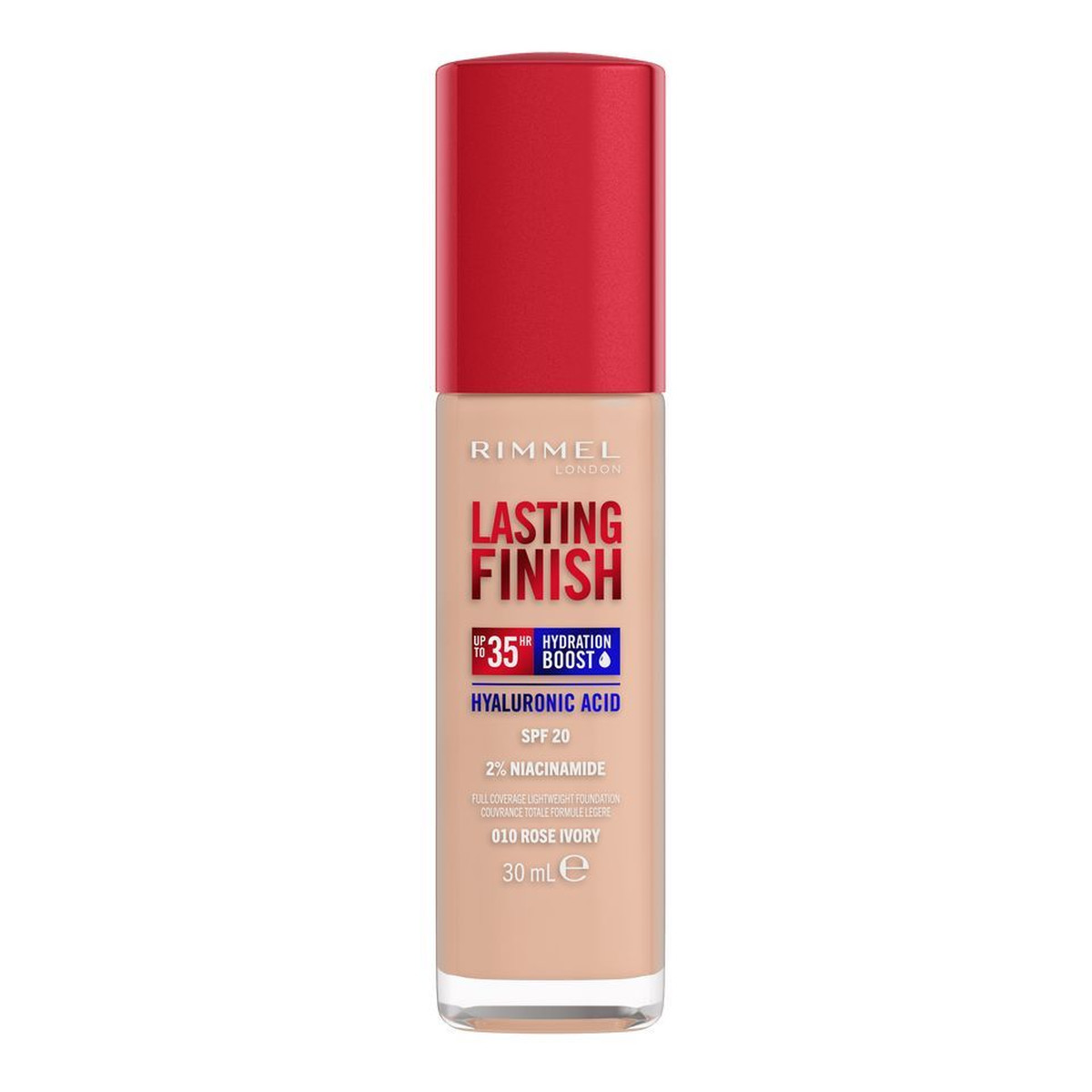 Rimmel Lasting Finish 35H silnie nawilżający i długotrwale kryjący podkład do twarzy z filtrem SPF20 30ml