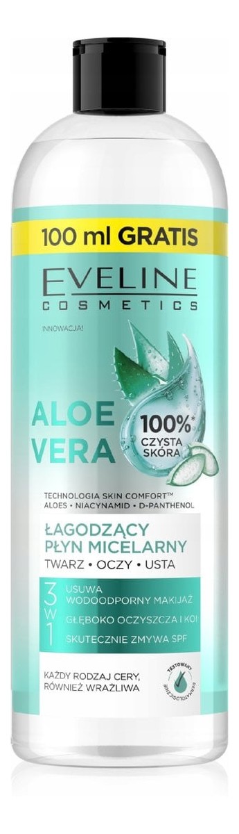 Łagodzący płyn micelarny Aloe Vera 3w1