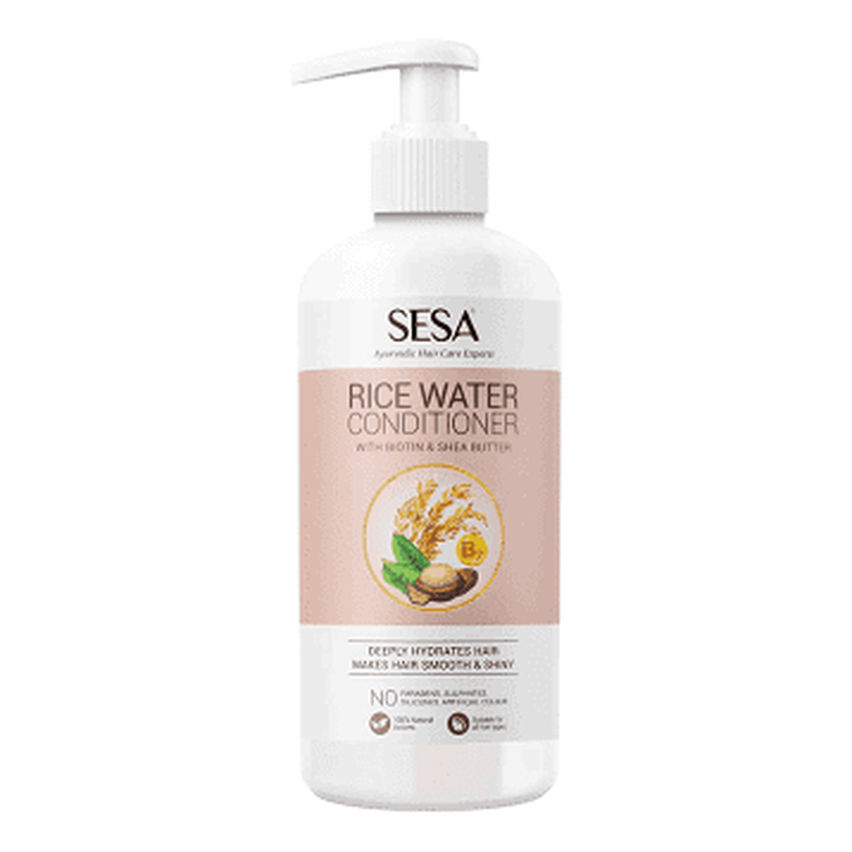 Sesa Odżywka z Wodą ryżową Biotyną i Masłem shea 300ml