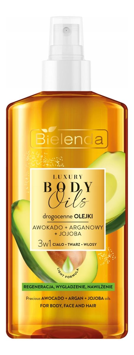 Olejek do ciała 3w1 Drogocenne olejki Awokado Aganowy Jojoba