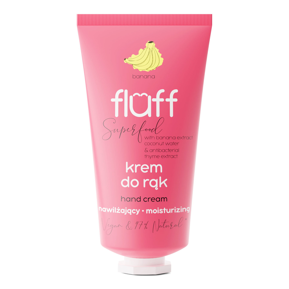 Fluff Krem do rąk ultra - nawilżający, banan 50ml