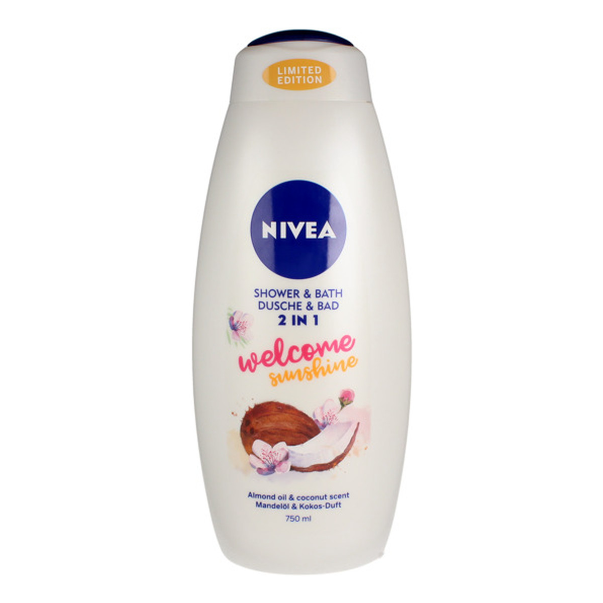 Nivea Welcome Sunshine Płyn do kąpieli i żel pod prysznic 2w1 750ml