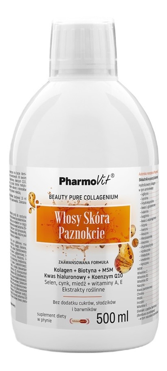 Włosy skóra paznokcie suplement diety w płynie