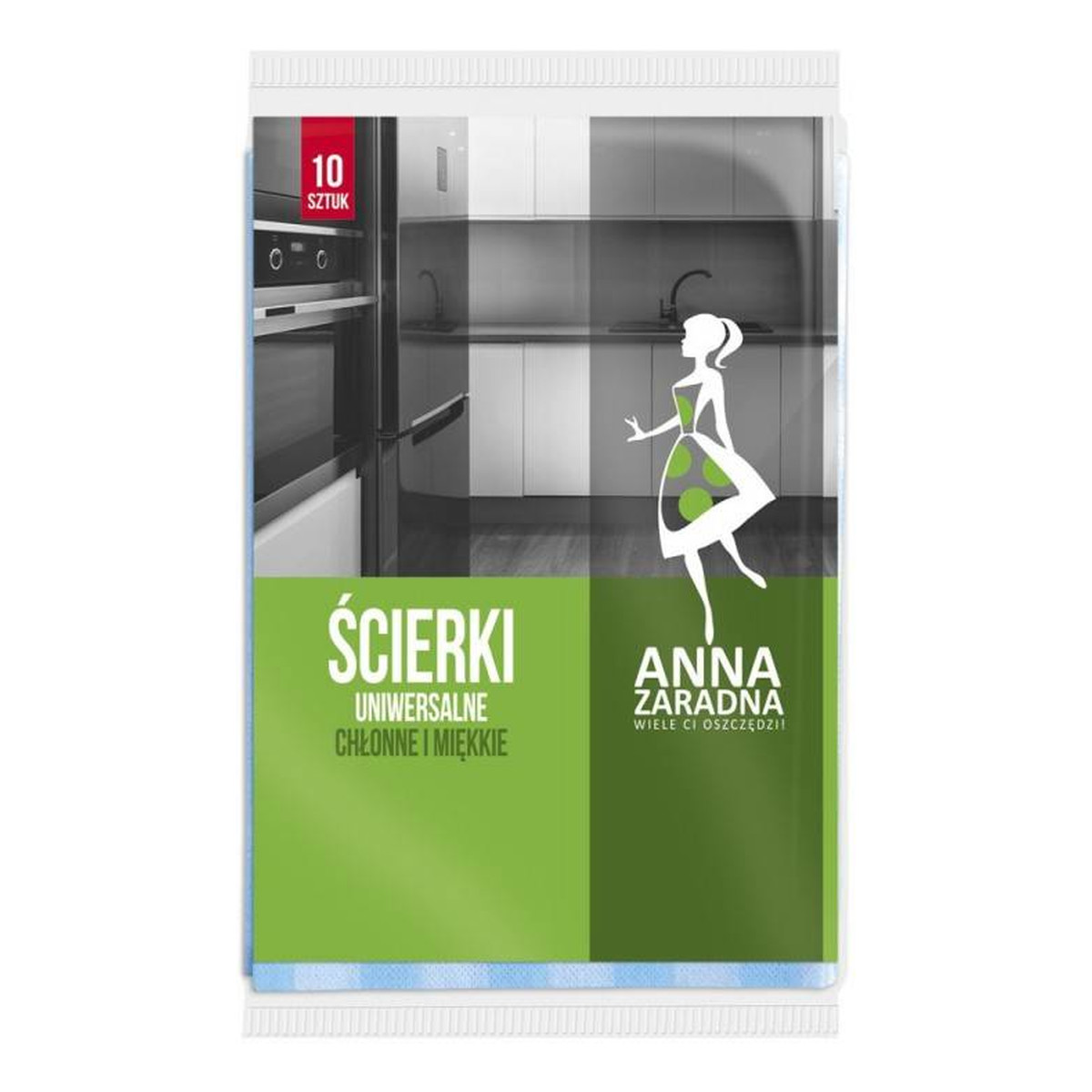 Anna Zaradna Ścierki uniwersalne - mix kolorów -10szt